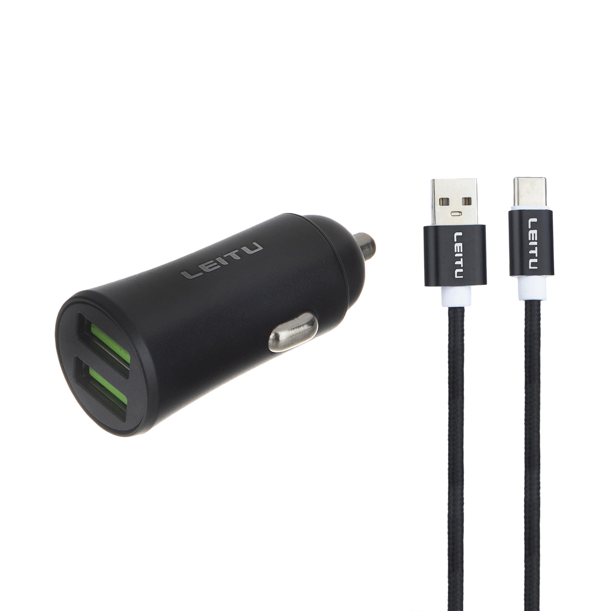 قیمت و خرید شارژر فندکی لیتو مدل LC-C11 به همراه کابل تبدیل USB-C